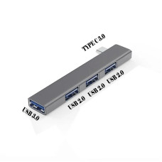 Hub Usb-c com 4 Portas 1 porta usb 3.0 e 3 portas ..