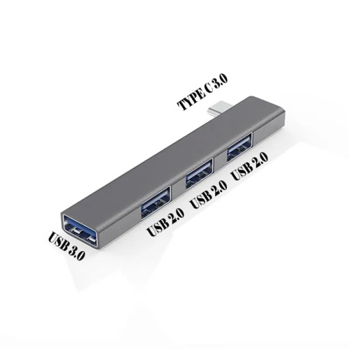 Hub Usb-c com 4 Portas 1 porta usb 3.0 e 3 portas usb 2.0