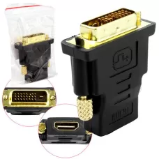 Adaptador HDMI Femea e DVI 24 1 Macho..