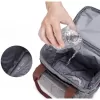 Bolsa térmica de grande capacidade com duas camadas zíper e alças