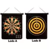 Jogo de dardos magnético profissional tiro ao alvo dupla face dobrável 38x45