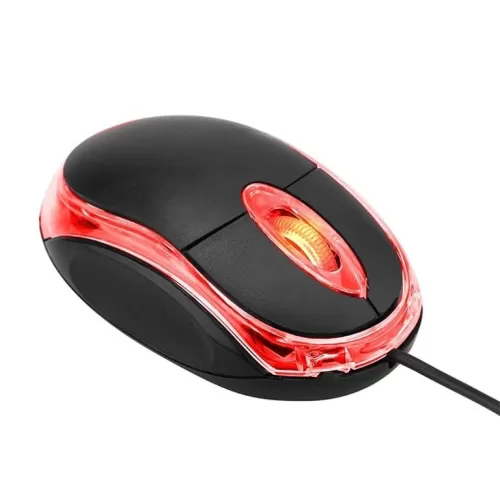 Mouse com fio básico usb 1600 DPI preto