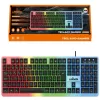 Teclado Gamer com fio usb RGB luminoso