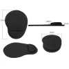 Mouse Pad com apoio de pulso 22cm x 20cm preto