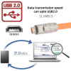 Cabo turbo USB-MICRO( V8 ) 66W 6A fio grosso de 1.2 metros ( PRETO )