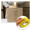 Fitas adesiva transparente 300 metros resistente lisa