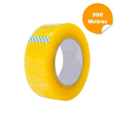 Fitas adesiva transparente 300 metros resistente l..