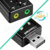 Placa De Som Usb 7.1 Adaptador de Audio P2 Computador Notebook
