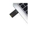 Placa De Som Usb 7.1 Adaptador de Audio P2 Computador Notebook