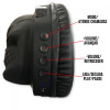 Fone Caveira Preto Bluetooth Sem Fio Headphone Skull Lehmox com Microfone integrado