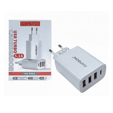 Fonte carregador Turbo 5.1A com 03 Portas USB mais..