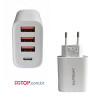 Fonte carregador Turbo 5.1A com 03 Portas USB mais 01 Porta Tipo C