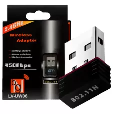 Adaptador Wifi usb 2.4G 150mbps sem antena..