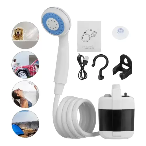 Chuveiro ducha Portátil Recarregável ideal para Camping Praia e Situações Emergenciais